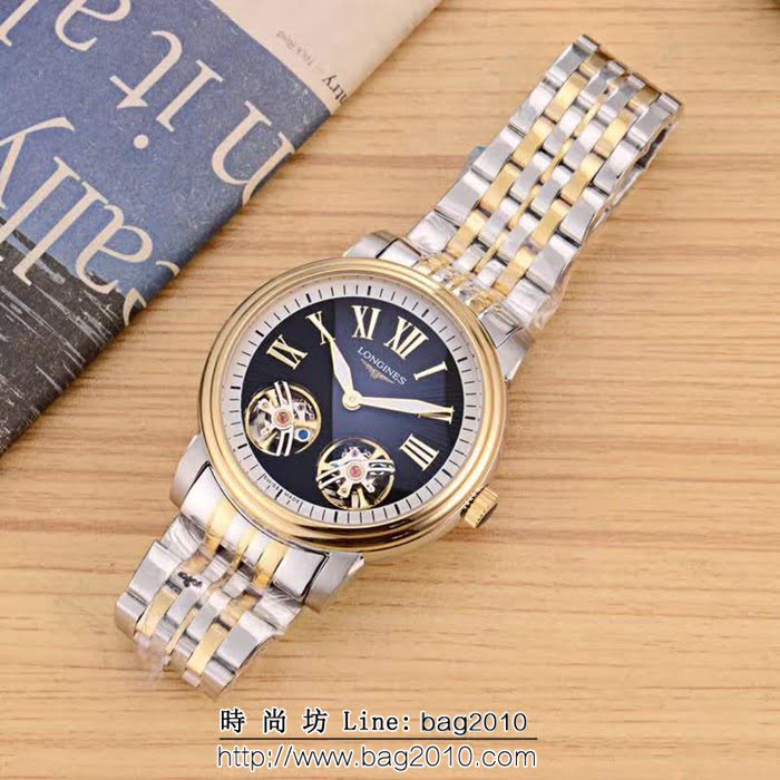 LONGINES浪琴 新品上市恒動雙飛輪 精品男士腕表 WSS1697